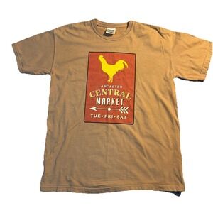 Lancaster Central Market Comfort Colors Graphic T Shirt Brown Medium